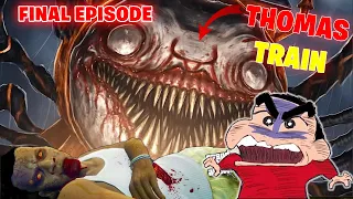 GTA 5 : SHINCHAN Found CURSED THOMAS TRAIN With FRANKLIN PART 3 GTA 5 THOMAS TRAIN KILLED SHINCHAN