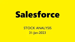 Salesforce Stock Analysis Today 31-Jan-2023 | CRM Technical and Fundamental Analysis NYSE NASDAQ