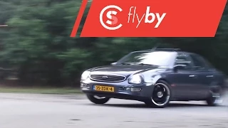CS/ Ford Scorpio cosworth 2.9 24v v6 - FlyBy, Exhaust note, revs and drift