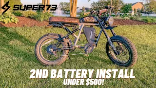 SUPER73 - HOW TO INSTALL A SECOND BATTERY FOR UNDER $500!