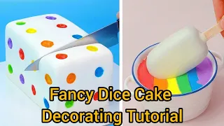 Fancy Dice Cake Decorating Tutorial | So Tasty Chocolate Dessert Compilation