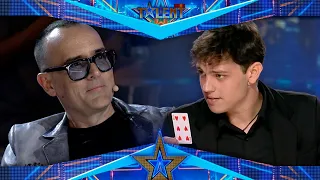 Risto Mejide IN SHOCK with THIS MAGICIAN'S CARD TRICK | Auditions 1 | Spain's Got Talent 2022