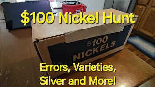 $100 Nickel Hunt - Errors, Varieties, Silver, Foreign and Maybe Even 🦬 #silver #CRH