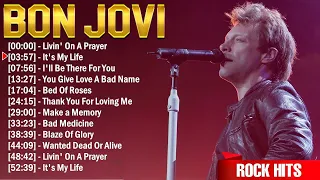 Bon Jovi Greatest Hits Collection ~ Top Hits Rock Songs Playlist Ever