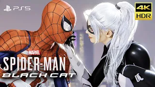 Spider-Man: Remastered Black Cat - 4K 60FPS for the PS5 - All Black Cat Cutscenes - Amazing Action