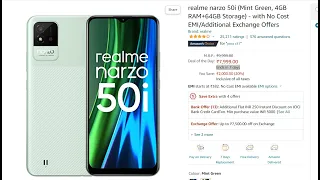 realme Narzo 50i full review |  रियलमी नार्ज़ो 50i Price in India | Specifications 2022 #sale #offer
