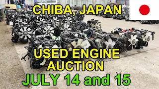USED ENGINE AUCTION in CHIBA, JAPAN  JULY 14 - 15, 2021
