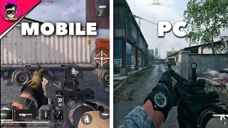 Call Of Duty Mobile Vs Pc | Gun Inspection and Reload Animation Comparison !