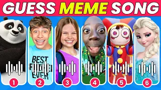 🎤GUESS MEME & WHO'S SINGING🎵🔥Salish Matter, TengeTenge, Lay Lay, King Ferran ,MrBeast, Elsa, Panda