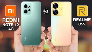 Redmi Note 12 4G Vs Realme C55 - Full Comparison ⚡#redminote124gvsrealmec55