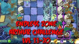 Plants vs Zombies 2 - Dark Ages | Endless Zone All Max Level Plants Test Level 11 - 20