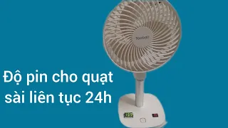 Độ pin cho quạt mini