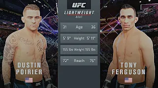 Dustin Poirier Vs. Tony Ferguson : UFC 4 Gameplay (Legendary Difficulty) (AI Vs AI) (PS5)