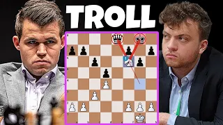Amazing Encounter Of Magnus Carlsen With Hans Neimann In Titled Tuesday Early