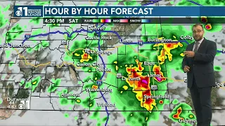 Showers and storms expected Saturday