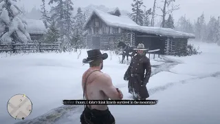 If Arthur doesn't wear a coat in the prologue, the Gang will react to it