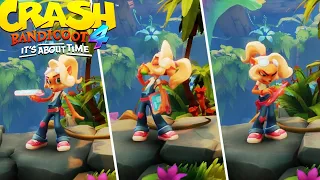 Crash Bandicoot 4 - All Character Animations After Completing A Level + AFK Animations