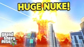 GTA 5 Mods - BIGGEST EVER NUKE EXPLOSION! (GTA 5 Funny Moments)