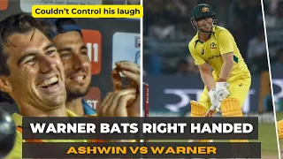 Warner Bats Right Handed | Ashwin vs Warner | The MasterMind of Ash #indvsaus