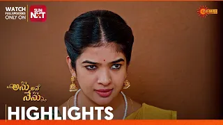 Anu Ane Nenu - Highlights of the day | Watch full EP only on Sun NXT | 27 Apr 2024 | Gemini TV