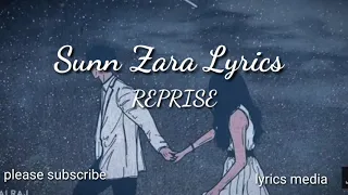 Sunn Zara lyrics (Reprise) | JalRaj | Shivin Narang | Tejasswi Prakash | Anmol D | Indie Music Label