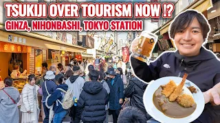 Over Tourism in Winter Tsukiji Now? Christmas Ginza, Nihonbashi, and Tokyo Station Ep.448