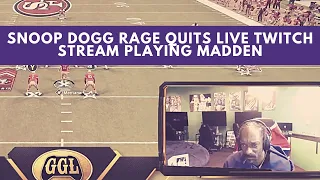 Snoop Dogg "Rage Quits" Madden and leaves with Twitch stream still running... for nearly 8 hours. 😂