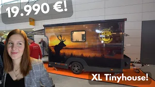 19.990,- €! DISCOUNT TINYHOUSE 2023 Made in Germany! Doppelbett Küche Bad. Heizung. Alles aus Stahl!