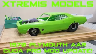 Xtremis Models 1/24 1970 Plymouth AAR Cuda Pro Mod Update!