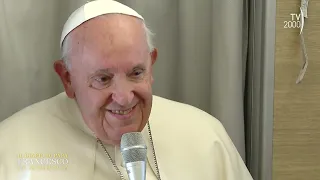 Conferenza Stampa di Papa Francesco sul volo di ritorno dalla Mongolia