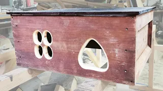 Meerschweinchen Haus aus Bienen Zargen selber bauen