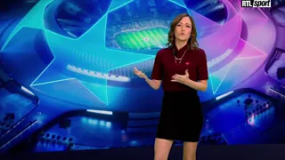 Anne Ruwet RTL Avant match Champions League 9 avril 2019 (no sound)