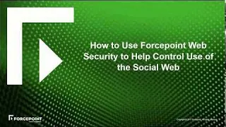 How to Use Forcepoint Web Security to Help Control Use of the Social Web
