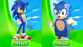 Sonic Dash - Movie Sonic Vs LEGO Sonic Vs All Bosses Zazz Egman -All 86 character unlocked