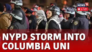 Columbia University Live: New York City Police Officers Begin Entering Campus Live | News18 | N18L
