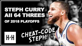 Stephen Curry ALL 64 Three-Pointers in 2018 Playoffs, CHEAT-CODE Steph!