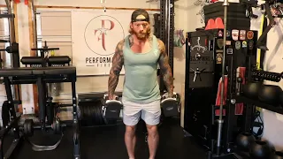 dumbbell bicep curl w  glute assist