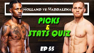 UFC Picks & Stats Quiz: Kevin Holland vs Jack Della Maddalena | Fight Breakdown | Trivia EP 55