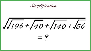 Square root Simplification problem/nice simplification/#nkishor