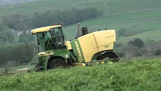 Krone BIG M in 4K ACTION + JD 6620 on swathing 18/05/22