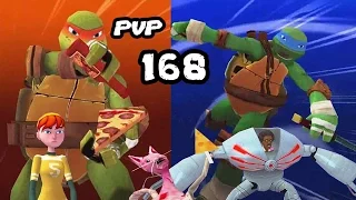 TMNT Legends PVP 168 (Leo & Mikey Legend, April O'Neil, Baxter Stockman, Ice Cream Kitty)