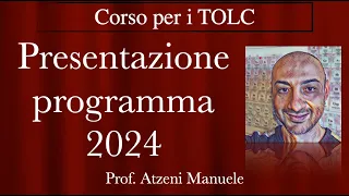 Presentazione programma dei corsi per i TOLC 2024