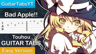 Touhou - Bad Apple!! Guitar Tutorial [TABS] (Easy)