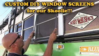 Making Screens for Skoolie Windows and Other Bus Stuff!