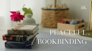 Bookbinding is simply delightful ✦ ASMR case binding process, no mid roll ads