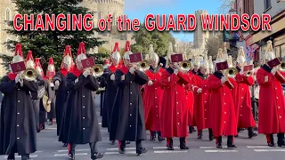 WINDSOR CASTLE GUARD F Company Scots Guards with Band of the Household Cavalry | 6th Dec 2022