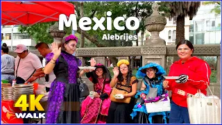 【4K】𝐖𝐀𝐋𝐊 ➜🇲🇽 MEXICO CITY 🇲🇽 CDMX - TRAVEL VIDEO, Alebrijes