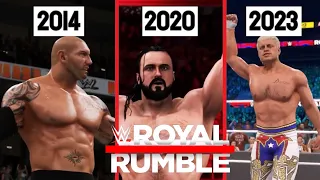 Every Royal Rumble Match I've RECREATED So Far in WWE Games