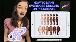 How to Create Everskies Designs on Procreate. Making Designing More Effecient on your iPad!