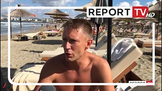 Report TV -Vlora 'si në gusht', plazhi i mbushur me turistë të huaj, kryesisht nga Evropa lindore!